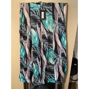 Pretty little thing Highwaist print pants w/ split